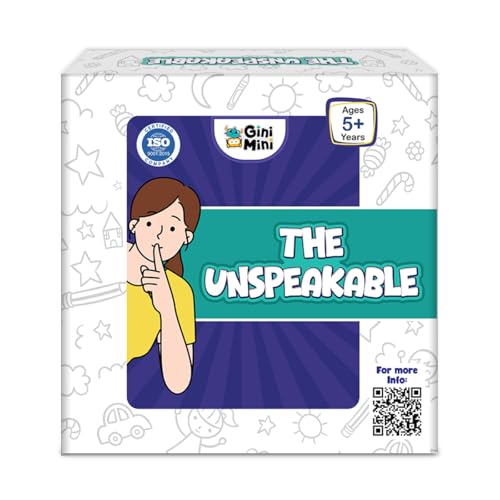 GiniMini The Unspeakable Word Guessing Game for Kids Aged 5 Plus Fast-Paced Educational and Party Game 90 Cards One Minute Sand Timer and Manual Improves Vocabulary Communication and Thinking Skills - Image 1