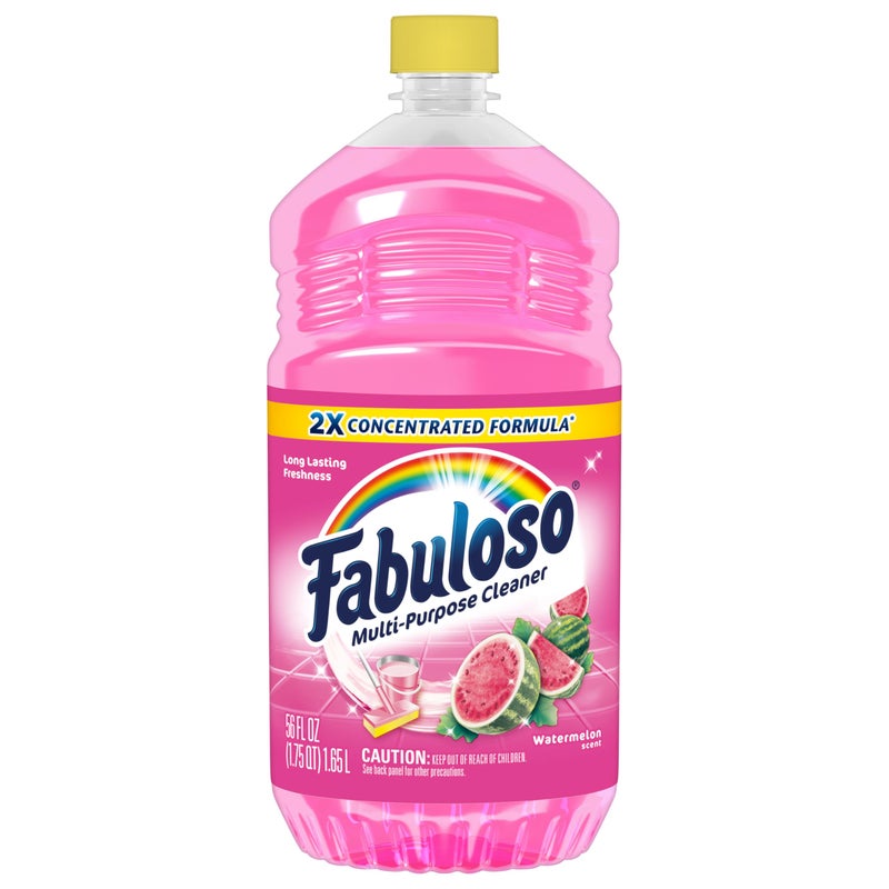 Fabuloso Multi-Purpose Cleaner & Floor Cleaner, 2X Concentrated, Watermelon Scent, 56 fluid ounces - Image 1