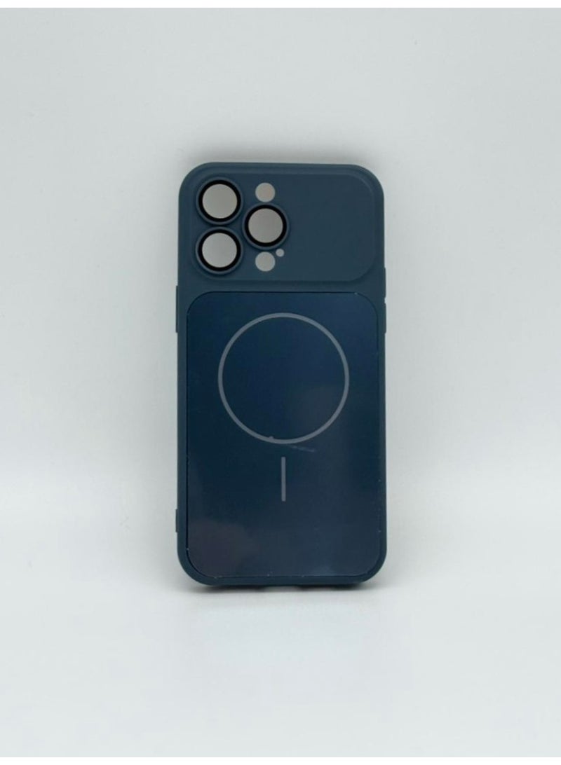 general Premium Skin Feel MagSafe Compatible Case for iPhone 15 Pro Max – Ultra-Slim Shockproof Matte Finish Cover with Built-in Camera Lens Protection (Blue) - Image 2