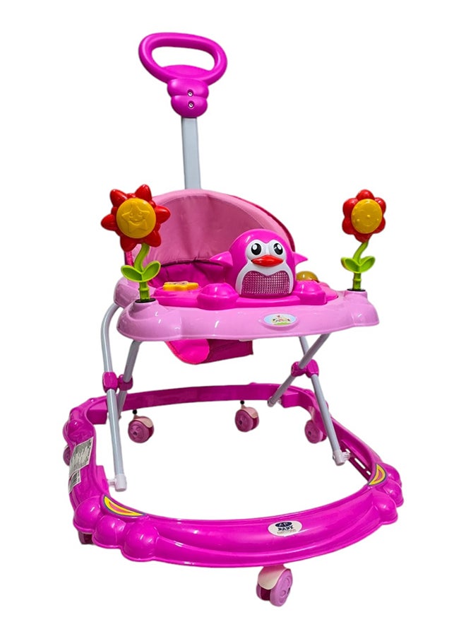 BABYCARA - Baby Push Walker With 3 Height Adjustable Parental Handle, Light And Musical Toy Rattles For Babies 6-24 Months - Image 1