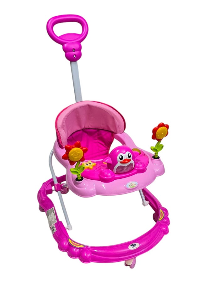 BABYCARA - Baby Push Walker With 3 Height Adjustable Parental Handle, Light And Musical Toy Rattles For Babies 6-24 Months - Image 1