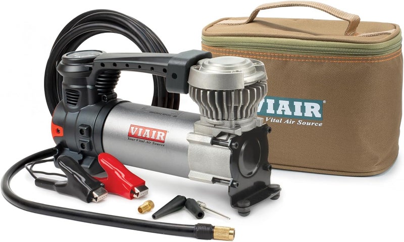 Viair 88P - 00088 Portable Compressor Kit With Alligator Clamps, Tire Inflator, Tire Air Pump, 12V, 120 Psi, For Up To 33 Inch Tires - Image 1