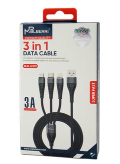 mpBLBERRI 3 IN 1 Data Cable | mpBLBERRI BLB-U301  - Image 2