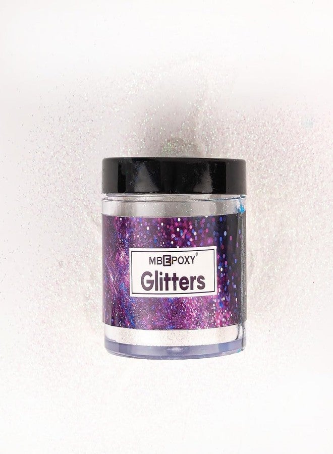 MBEPOXY | Epoxy Resin Art Resin Glitter | Brilliant Color Shake | Easy to Use Non Toxic High Gloss Intense Shine | Art Glitter are Perfect for Resin Artwork Epoxy Glitters Set RB White - Pack of 3 - Image 3