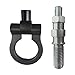 BDZMC Car Front Bumper Tow Hook Waterproof Screwon Trailer Pull Ring Car Exterior Decoration Sticker Universal Bumper Trailer Tow Hook Accessories for Car Truck SUV Only for Decoration Black - Image 2