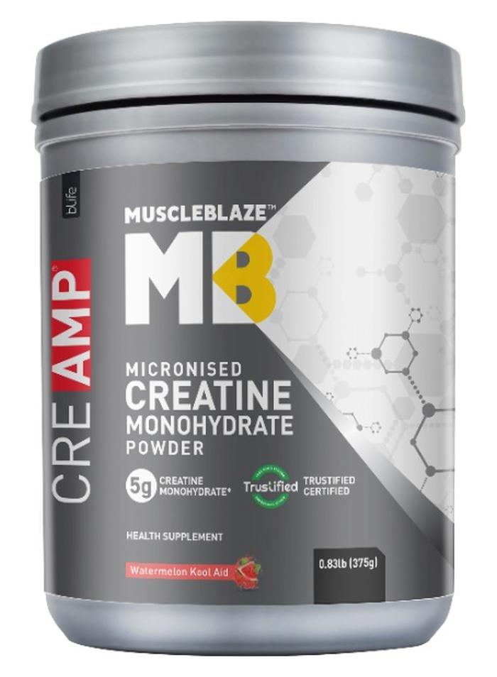 مسل بلايز كريم كرياتين أحادي الهيدرات من MuscleBlaze Micronised (بنكهة البطيخ، 0.826 رطل / 375 جرام) - Image 1