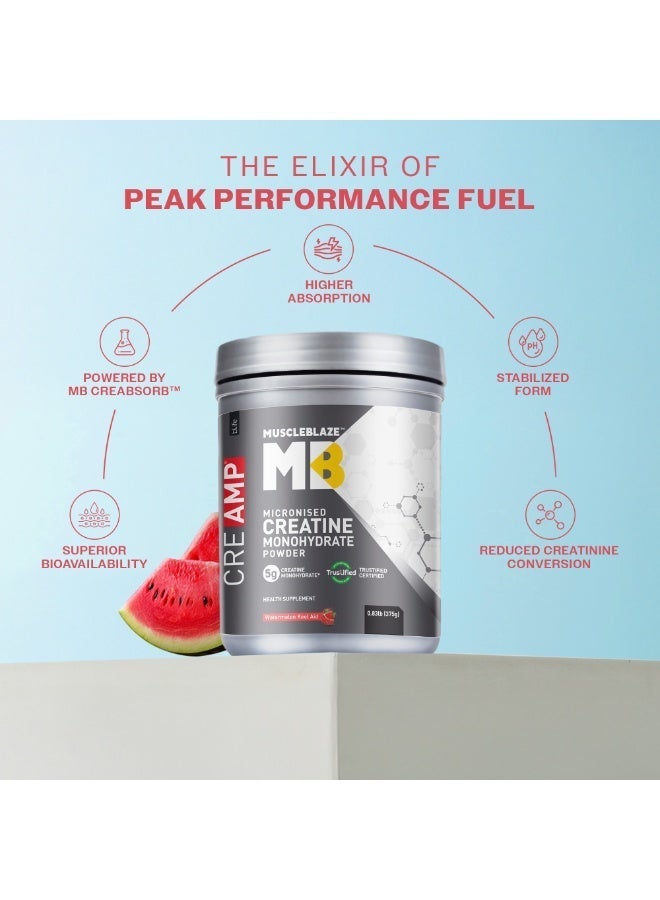 مسل بلايز كريم كرياتين أحادي الهيدرات من MuscleBlaze Micronised (بنكهة البطيخ، 0.826 رطل / 375 جرام) - Image 4