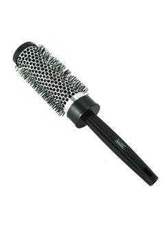 Scarlet Line Professional Large Small Blow Dry Hot Curling Round Hair Styling Brush With Plastic Handle For Men N Women_Black N White_44 Mm  - Image 1