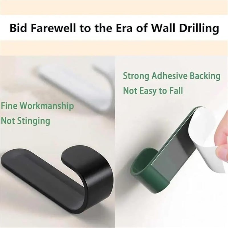 خطافات حمراء ذاتية اللصق 48 قطعة، خطافات حائط قوية للمناشف والأبواب والمفاتيح والحقائب وحامل المعاطف، منظِّم للمطبخ والحمام والمنزل - Image 5