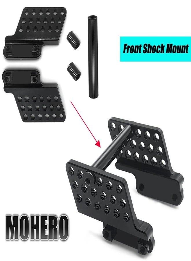 MOHERO 4Pcs TRX4M Adjustable Height Shock Mount - Multi-Hole Front Rear Shock Damper Holder for 1/18 Bronco Defender RC Car Upgrade Part - Image 3