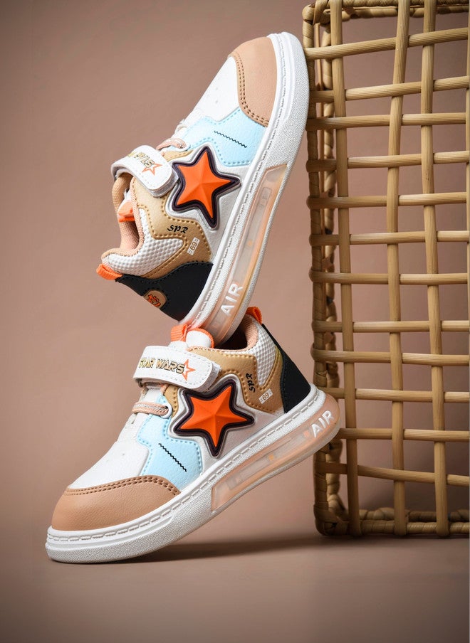 KATS Girls Star Wars Colourblocked Sneakers with Velcro Fastening - Image 1