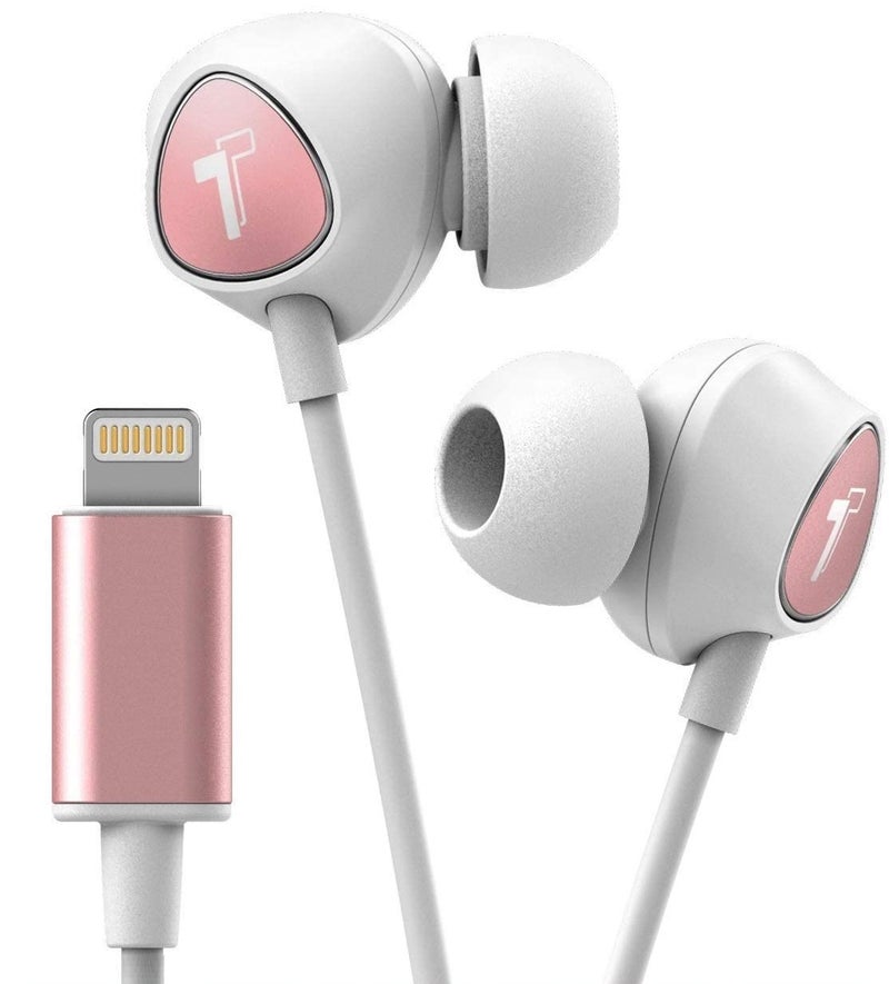 Encased Thore Wired in Ear Headphones for iPhone Xr Xs Max iPhone 11 12 13 14 Pro Max Earphones with Mic Lightning MFi Certified by Apple Earbuds with Remote Microphone Volume Control V100 - Image 2