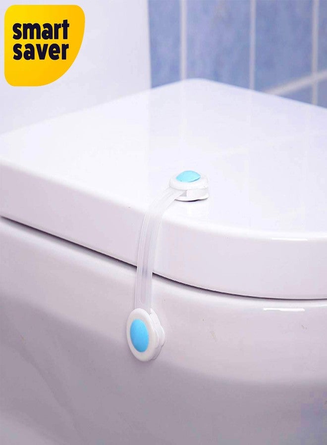 سمارت سيفر أقفال أمان للأطفال من سمارت سيفر، مقاومة للعبث، للخزائن والأدراج والأبواب والخزائن والثلاجات، عبوة من 6 قطع، لون أزرق - Image 5