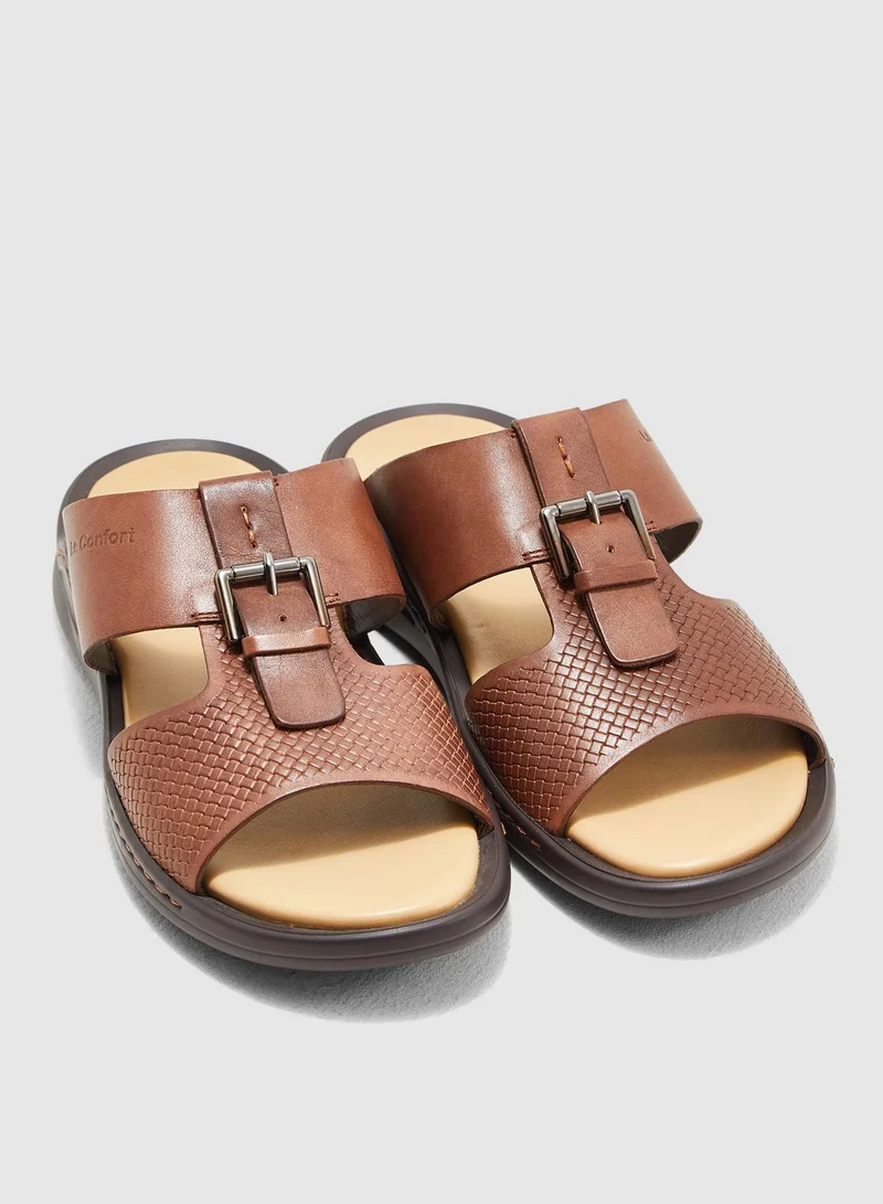 Le Confort Double Strap Buckled Sandals