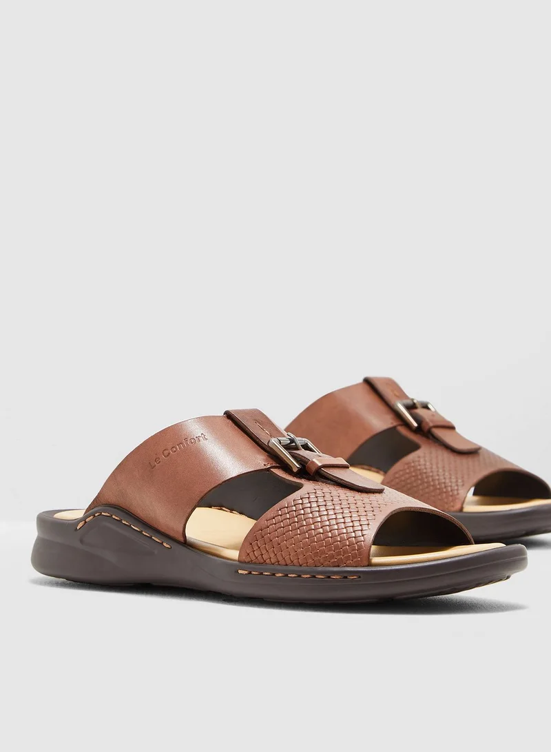 Le Confort Double Strap Buckled Sandals