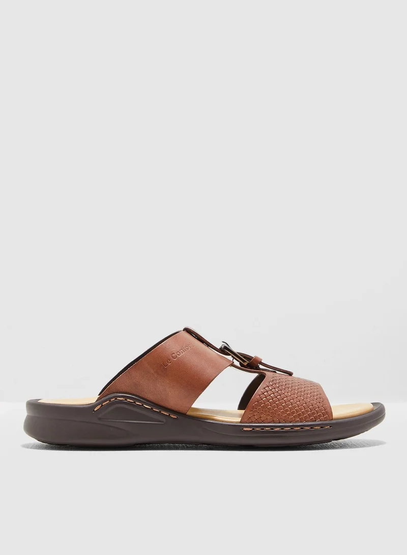 Le Confort Double Strap Buckled Sandals
