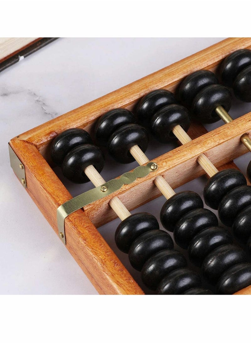 SYOSI - Portable Chinese 13 Digits Column Abacus Arithmetic Soroban Calculating Counting Math Learning Tool for Children - Image 1