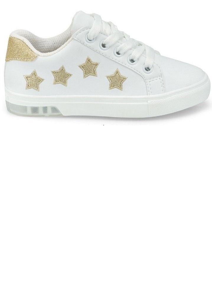 SouqBazar  White Girls Sneaker Shoes with Stars – Polaris 