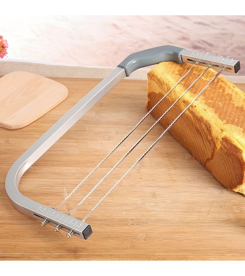 Adjustable Cake Cutter And Leveler With 3 Stainless Steel Wire For 20 Inch Cakes Baking Layer Tool - Image 2