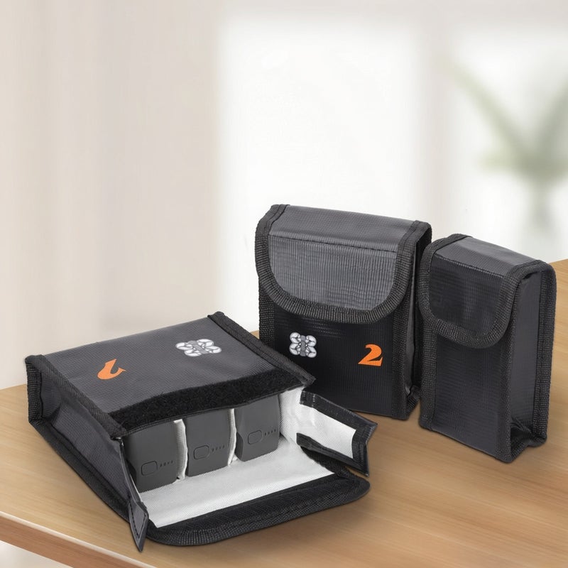 Accessories Sunnylife Battery Proof Pouch High Temperature, Radiation, Proof for Avata 2 Lithium Safety Storage Bag Flame Retardant Protective Pouch 3 Optional Types Storage 1/2/3 Battery - Image 5