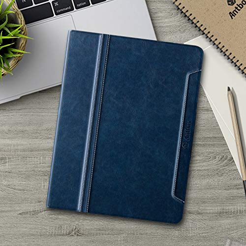 Antbox Case for iPad (A16) 11th Generation 11'' 2025/iPad 10th Generation 10.9'' 2022 with Built-in Pencil Holder Auto Sleep/Wake Function PU Leather Smart Cover (Blue) - Image 4