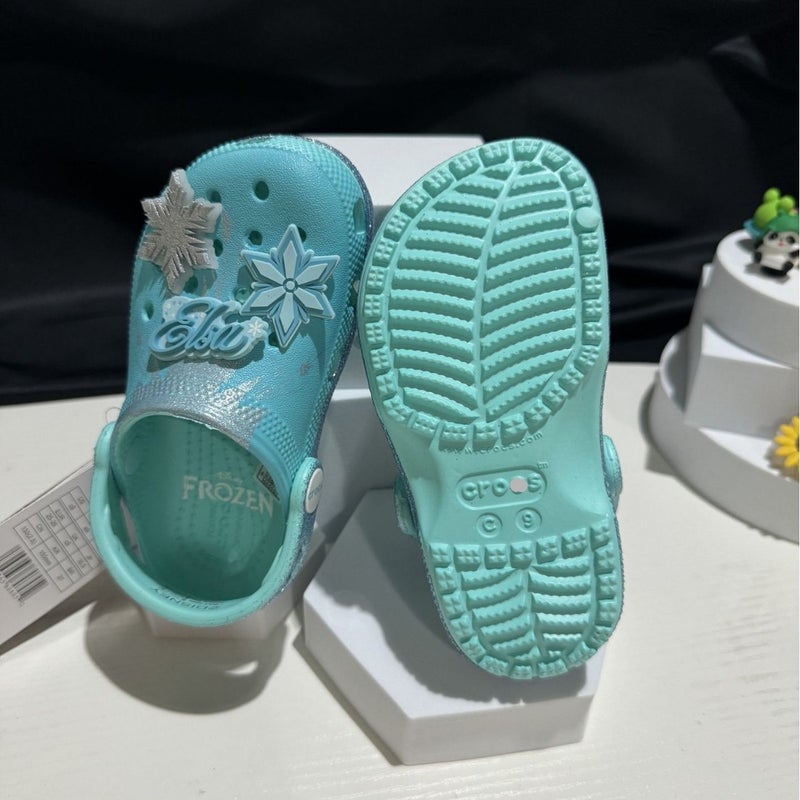 Cross Children'S Hole Shoes Aisha Princess Frozen Girls Beach Shoes Non-Slip Breathable Croc Slippers - Image 5