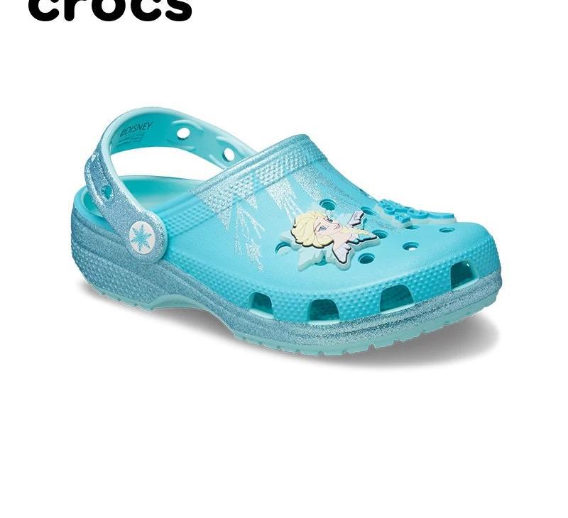 Cross Children'S Hole Shoes Aisha Princess Frozen Girls Beach Shoes Non-Slip Breathable Croc Slippers - Image 1