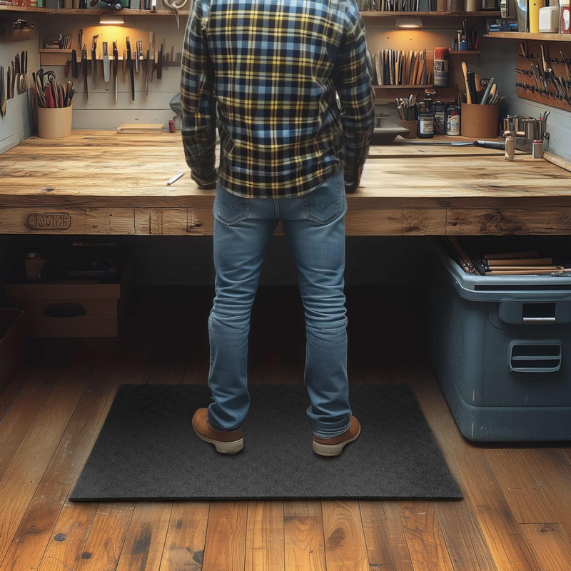 Mohawk Home Heavy Duty Rubber Stall Mat - Gym Floor- Under Dog Crate - All Purpose Utility 2'x3' - 1/2" Thick - Image 4