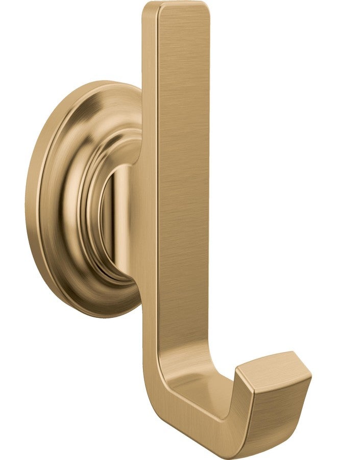Delta Tetra (1-Pack) Towel Hooks Champagne Bronze Double Bathroom J Hooks Wall Mounted for Robes & Towels Hand Towel Hook Holder Kitchen, Bathroom Accessories 78935-CZ - Image 1