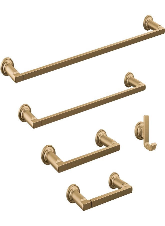 Delta Tetra (1-Pack) Towel Hooks Champagne Bronze Double Bathroom J Hooks Wall Mounted for Robes & Towels Hand Towel Hook Holder Kitchen, Bathroom Accessories 78935-CZ - Image 2