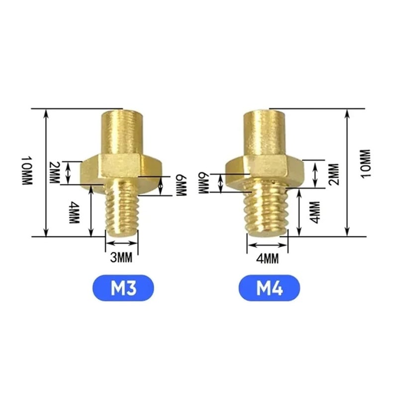 مسبار استشعار درجة الحرارة PT100 بخيط M4 مع كابل PTFE للطابعة ثلاثية الأبعاد أبيض 0.5 متر - Image 3