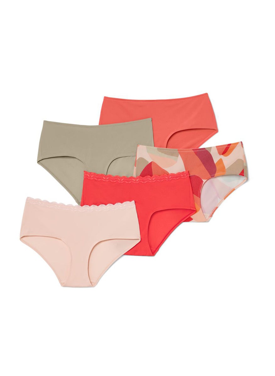 Women 5 Set Plain Pull On Briefs, Beige - pzsku/Z2054A04A650CB8B7FB6BZ/45/_/1738678581/a5ef936f-e5d1-4445-b1ec-87ccbd75618d