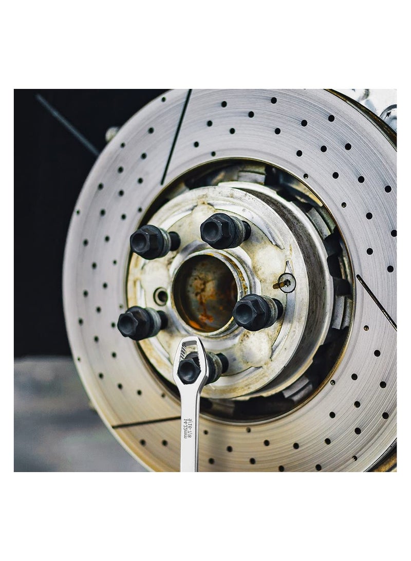 SYOSI Universal Wrench Double-Head Self-Tightening Wrench, Premium 8-22mm Self-Tightening Universal Wrench Adjustable Double Head Wrench, Multifunctional Universal Wrench for Repair - Image 3