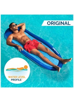 Spring Float Original Pool Lounge Chair With Hyper Flate Valve Blue - pzsku/Z2054B28FB016BF38B896Z/45/_/1692166625/3bcba2bb-b1e2-40ed-8581-33f5ced800ed