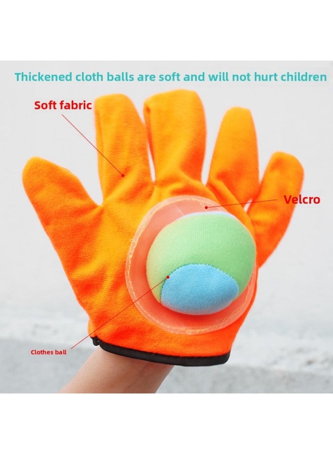 Suction Cup Sticky Ball Gloves Early Childhood Early Childhood Education Children's Fun Sticky Ball Velcro Sticky Ball Outdoor Parent-Child Catcher-Color:Single Blue - Image 3