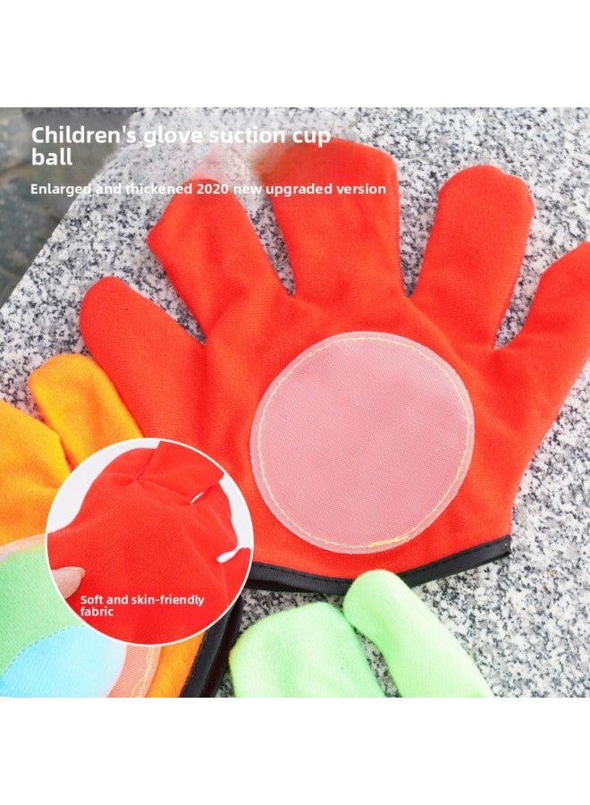 Suction Cup Sticky Ball Gloves Early Childhood Early Childhood Education Children's Fun Sticky Ball Velcro Sticky Ball Outdoor Parent-Child Catcher-Color:Single Blue - Image 5