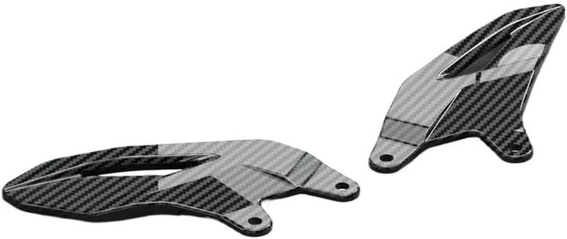 حامي الكعب لمساند الأقدام للدراجات النارية لـ Yamaha R7 2022-2024 بنسيج مصفوفة ألياف الكربون - Image 4