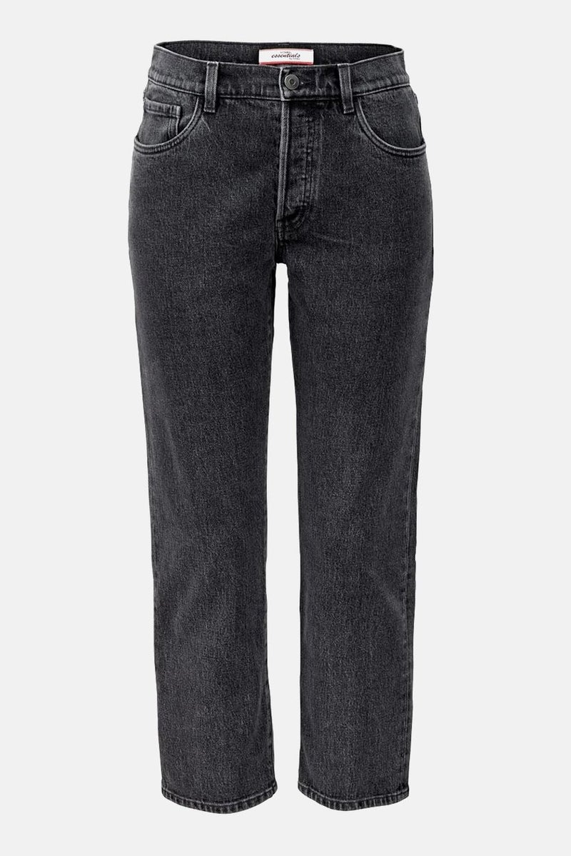 Tchibo جينز دنيم غير قابل للتمدد للنساء بتصميم عصري، غامق، - Image 3