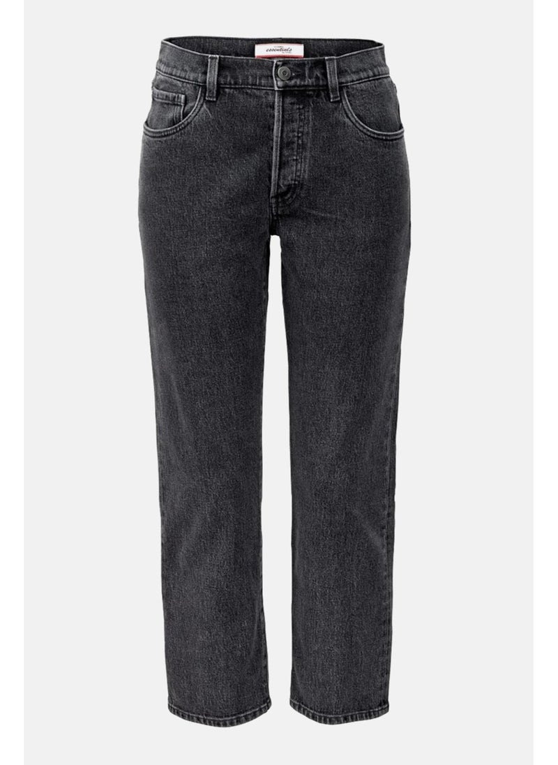 Tchibo جينز دنيم غير قابل للتمدد للنساء بتصميم عصري، غامق، - Image 4