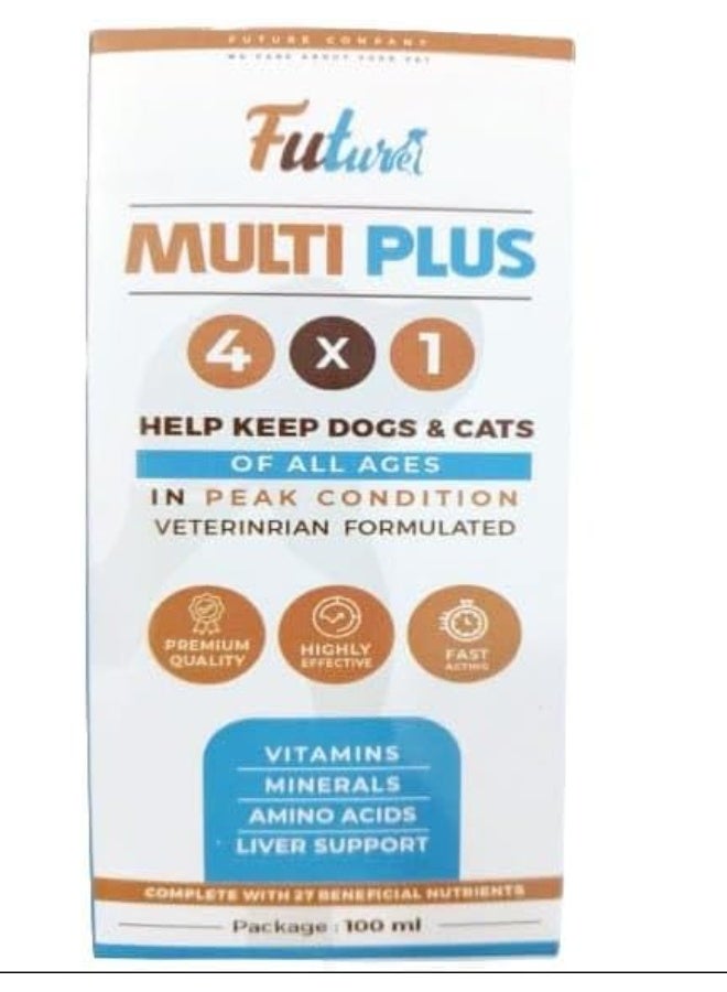 FUTURE Multi Plus 4x1 Multivitamin and Liver Support Syrup for Dogs & Cats 100 ml From Varmacy - Image 2