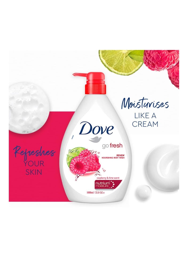 دوف غسول الجسم دوف جو فريش بروائح التوت والليمون  1000 ملل - Image 2