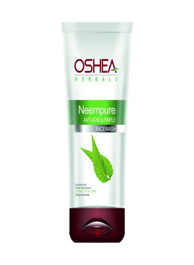 OSHEA Neempure Anti Acne & Pimple Face Wash, Green, 80 g - Image 3