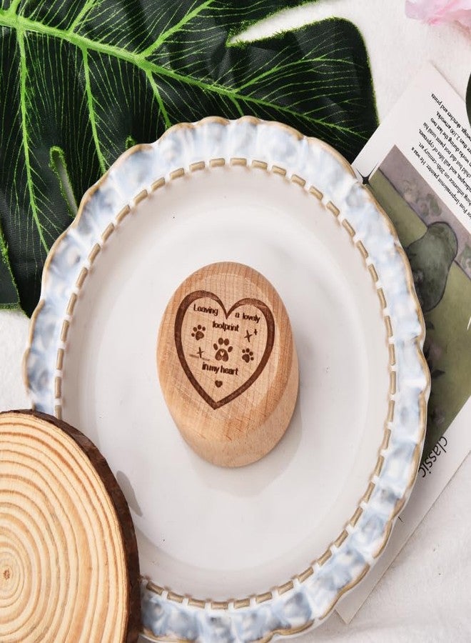 Xiyantiji Pet Hair Keepsake Box Memorial Gifts for Loss of Dog Cat Pet Paw Print Memory Box Fur Container Storing Hair Bones for Pet Dogs Cats Remembrance Sympathy Gift - Image 5