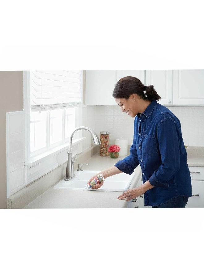 جي إي GE284 سيليكون II بريميوم مانع للتسريب للمطبخ والحمام مقاوم للمياه شفاف 2.8 أونصة - Image 2