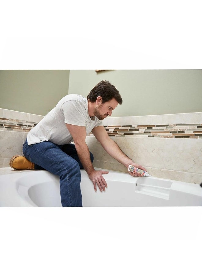 جي إي GE284 سيليكون II بريميوم مانع للتسريب للمطبخ والحمام مقاوم للمياه شفاف 2.8 أونصة - Image 4