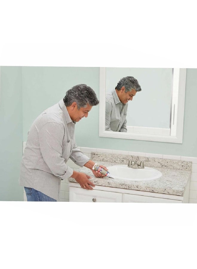 جي إي GE284 سيليكون II بريميوم مانع للتسريب للمطبخ والحمام مقاوم للمياه شفاف 2.8 أونصة - Image 3