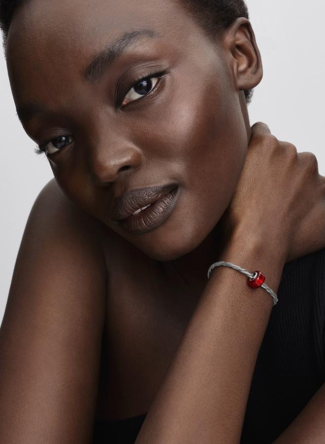 PANDORA Red Murano Glass Charm - Image 4