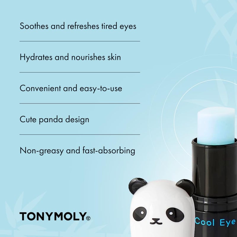 TONYMOLY Pandaâ€™s Dream So Cool Eye Stick â€“ Cooling Hydrating Eye Cream for Puffiness & Tired Eyes with Bamboo & Glacial Water, K-Beauty Skincare - Image 4