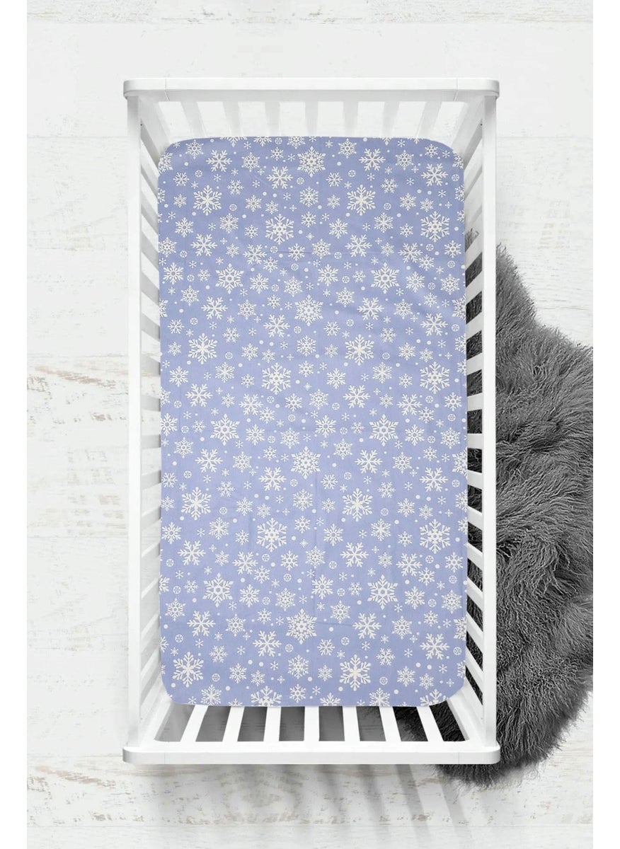 Cotenconcept Ranforce Fabric Elastic 100% Cotton Silky Baby Bedsheet  - Image 1