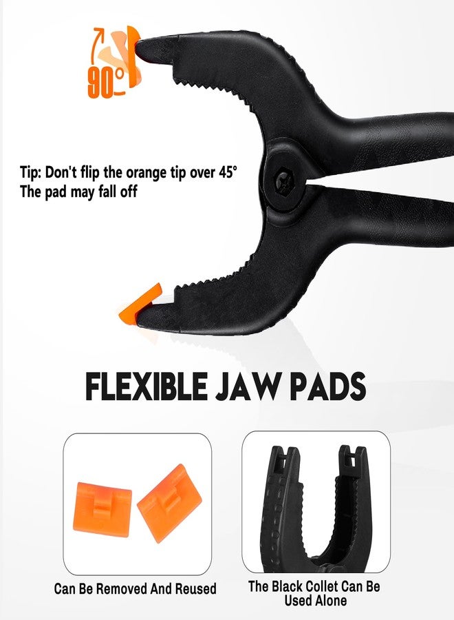 FeFu 4.5 Inch Spring Clamps Heavy Duty - 10 Pack Spring Clips Plastic Clamp Set, Backdrop Clips Clamps for Crafts Woodworking Photography, Strong Clamps for Backdrop Stand Outdoor Home Project - Image 4